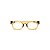 Armação para óculos de Grau Gustavo Eyewear G14 10. Cor: Âmbar translúcido. Haste animal print. - Imagem 1