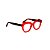 Armação para óculos de Grau Gustavo Eyewear G37 11. Cor: Vermelho translúcido. Haste animal print. - Imagem 2
