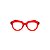 Armação para óculos de Grau Gustavo Eyewear G37 11. Cor: Vermelho translúcido. Haste animal print. - Imagem 1