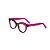 Armação para óculos de Grau Gustavo Eyewear G38 1. Cor: Violeta e fumê translúcido. Haste violeta. - Imagem 3