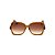 Óculos de Sol Gustavo Eyewear G110 1. Cor: Âmbar. Haste animal print. Lentes marrom. - Imagem 1