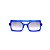 Óculos de Sol Gustavo Eyewear G114 1. Cor: Azul translúcido. Haste preta. Lentes cinza. - Imagem 1