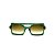 Óculos de Sol Gustavo Eyewear G114 14 Cor: Verde translúcido. Haste verde. Lentes verdes. - Imagem 1