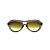 Óculos de Sol Gustavo Eyewear G113 11. Cor: Fumê fosco translúcido. Haste preta. Lentes verdes. - Imagem 1