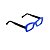 Armação para óculos de Grau Gustavo Eyewear G34 3. Cor: Azul opaco. Haste preta. - Imagem 2