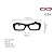 Armação para óculos de Grau Gustavo Eyewear G34 3. Cor: Azul opaco. Haste preta. - Imagem 4