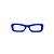 Armação para óculos de Grau Gustavo Eyewear G34 3. Cor: Azul opaco. Haste preta. - Imagem 1