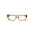 Armação para óculos de Grau Gustavo Eyewear G80 1. Cor: Âmbar translúcido. Haste animal print. - Imagem 1