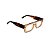 Óculos de Grau Gustavo Eyewear G80 1 na cor âmbar e hastes animal print. - Imagem 3
