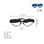 Armação para óculos de Grau Gustavo Eyewear G36 1. Cor: Animal print, âmbar e preto. Haste marrom. - Imagem 4