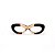 Armação para óculos de Grau Gustavo Eyewear G36 1. Cor: Animal print, âmbar e preto. Haste marrom. - Imagem 1