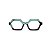 Armação para óculos de Grau Gustavo Eyewear G123 2. Cor: Verde e marrom translúcido. Haste preta. - Imagem 1