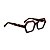 Armação para óculos de Grau Gustavo Eyewear G123 4. Cor: Marrom translúcido e preto. Haste animal print. - Imagem 3