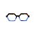 Óculos de Grau Gustavo Eyewear G123 7 em Animal Print e azul, hastes animal print. Clássico - Imagem 1