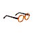 Óculos de Grau G121 3 na cor caramelo translúcido com as hastes animal print. - Imagem 3