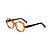 Óculos de Grau G121 3 na cor caramelo translúcido com as hastes animal print. - Imagem 2