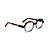 Armação para óculos de Grau Gustavo Eyewear G121 7. Cor: Animal print e acquatranslúcido. Haste animal print. - Imagem 2