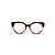 Armação para óculos de Grau Gustavo Eyewear G117 1. Cor: Marrom, fumê e vermelho translúcido. Haste marrom. - Imagem 1
