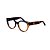 Armação para óculos de Grau Gustavo Eyewear G117 3. Cor: Azul e âmbar translúcido. Haste animal print. - Imagem 3
