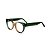 Armação para óculos de Grau Gustavo Eyewear G117 10. Cor: Verde e âmbar translúcido. Haste verde. - Imagem 3