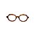 Armação para óculos de Grau Gustavo Eyewear G121 1. Cor: Âmbar translúcido. Haste animal print. - Imagem 1