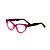 Armação para óculos de Grau Gustavo Eyewear G129 1. Cor: Rosa pink e rosa bebê. Haste animal print. - Imagem 3