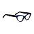 Armação para óculos de Grau Gustavo Eyewear G129 3. Cor: Azul e cinza opaco. Haste preta. - Imagem 2