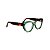 Armação para óculos de Grau Gustavo Eyewear G107 1. Cor: Verde translúcido. Haste animal print. - Imagem 2