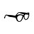 Armação para óculos de Grau Gustavo Eyewear G107 3. Cor: Preto. Haste preta. - Imagem 2