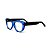 Armação para óculos de Grau Gustavo Eyewear G107 3. Cor: Azul translúcido. Haste preta. - Imagem 3