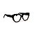 Armação para óculos de Grau Gustavo Eyewear G107 8. Cor: Preto e animal print. Haste preta. - Imagem 2