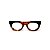 Armação para óculos de Grau Gustavo Eyewear G120 4. Cor: animal print e preto. Haste preta. - Imagem 1