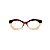 Armação para óculos de Grau Gustavo Eyewear G53 12. Cor: Animal print e âmbar. Haste animal print. - Imagem 1