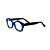 Armação para óculos de Grau Gustavo Eyewear G53 13. Cor: Azul opaco, azul e verde translúcido. Haste preta. - Imagem 3