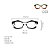 Armação para óculos de Grau Gustavo Eyewear G53 16. Cor: Lilás, acqua e vinho translúcido. Haste animal print. - Imagem 4