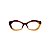 Armação para óculos de Grau Gustavo Eyewear G53 24. Cor: Marrom e âmbar translúcido. Haste marrom. - Imagem 1