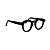 Armação para óculos de Grau Gustavo Eyewear G66 5. Cor: Preto. Haste preta. - Imagem 2