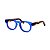 Armação para óculos de Grau Gustavo Eyewear G41 2. Cor: Azul translúcido. Haste animal print. - Imagem 3