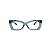 Armação para óculos de Grau Gustavo Eyewear G81 10. Cor: Acqua translúcido. Haste animal print. - Imagem 1