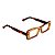Armação para óculos de Grau Gustavo Eyewear G35 11. Cor: Âmbar translúcido. Haste animal print. - Imagem 3