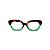 Óculos de Grau G70 5 em animal print e verde translúcido com hastes animal print. Clássico - Imagem 1