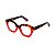 Armação para óculos de Grau Gustavo Eyewear G70 20. Cor: Animal print e vermelho translúcido. Haste animal print. - Imagem 3
