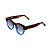 Óculos de Sol Gustavo Eyewear G63 2. Cor: Animal print e azul translúcido. Haste animal print. Lentes cinza. - Imagem 3