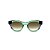 Óculos de Sol Gustavo Eyewear G63 6. Cor: Verde, preto e azul translúcido. Haste verde. Lentes verdes. - Imagem 1
