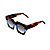 Óculos de Sol Gustavo Eyewear G137 2. Cor: Animal print, azul e marrom translúcido. Haste animal print. Lentes cinza. - Imagem 3