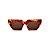 Óculos de Sol Gustavo Eyewear G137 5. Cor: Animal print. Haste animal print. Lentes marrom. - Imagem 1