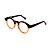 Armação para óculos de Grau Gustavo Eyewear G29 5. Cor: Marrom e laranja translúcido. Haste marrom. - Imagem 3