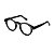 Armação para óculos de Grau Gustavo Eyewear G29 10. Cor: Fumê translúcido e preto. Haste preta. - Imagem 3