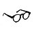 Armação para óculos de Grau Gustavo Eyewear G29 10. Cor: Fumê translúcido e preto. Haste preta. - Imagem 2