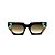 Óculos de Sol Gustavo Eyewear G137 10. Cor: Preto, verde e caramelo translúcido. Haste preta. Lentes marrom. - Imagem 1